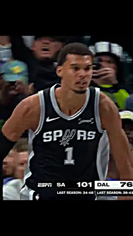 Victor Wembanyama Drops 40 PTS 15 REB 3 BLK 🔥😤 Vs Mavericks  #victorwembanyama #highlights #nbaedits #basketballedits #fyp 