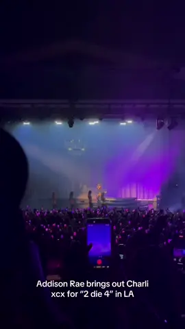 #AddisonRae brings out #Charlixcx for “2 die 4” in LA