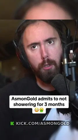 AsmonGold admits to not showering for 3 months  #fyp #foryoupage #asmongold 