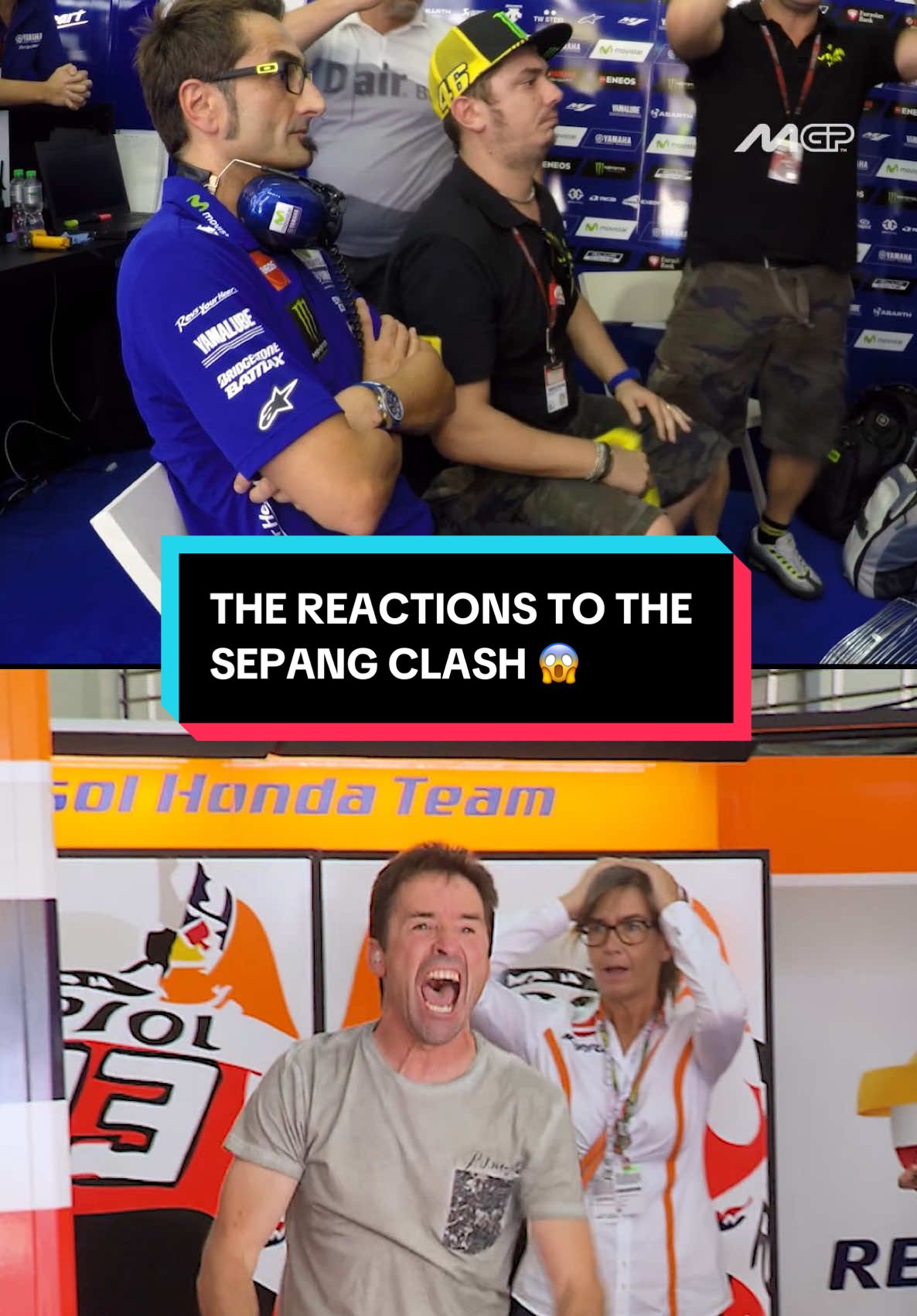 The moment and the clash that split the racing world in two 💥 Head to YouTube and watch ‘Sepang Clash - 10 years on’ 🎥   #MotoGP #ValentinoRossi #MarcMarquez #SportsOnTikTok 