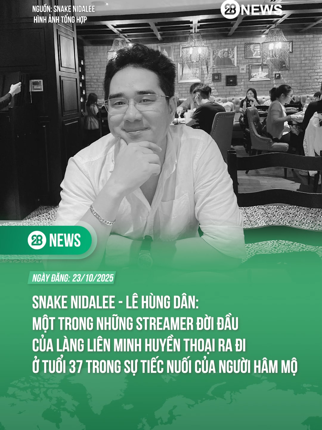 MỘT TRONG NHỮNG STREAMER ĐỜI ĐẦU CỦA LÀNG LIÊN MINH HUYỀN THOẠI RA ĐI Ở TUỔI 37 TRONG SỰ TIẾC NUỐI CỦA NGƯỜI HÂM MỘ #theanh28 #theanh28news #tiktoknews