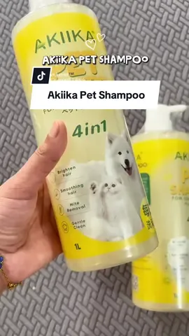 Akiika Pet Shampoo - 4in1 anti mites, antibacterial, brightens fur and mosturizes skin 🐯🐶🐾 #akiika #petshampoo #akiikapetshampoo #petshampoo #dogshampoo  @saludent.beauty.s   