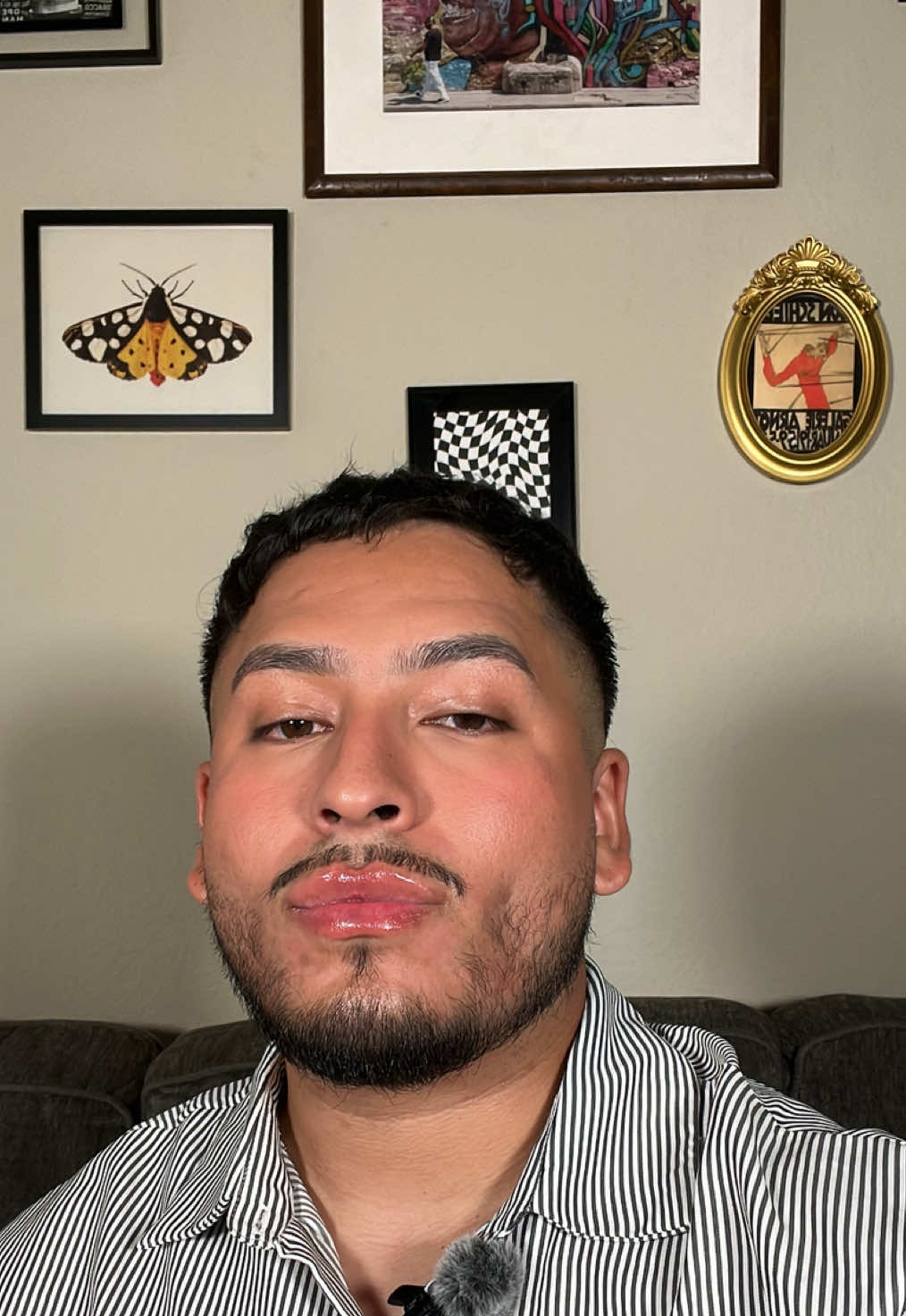 office day, grwm 👨🏽‍💻📍🗂️ Products used:  @Bubble Skincare milky toner  @The INKEY List caffeine eye cream  @TOPICALS slick salve glosssy lip balm  @innisfree suncreen  @COVERGIRL advanced radiance pressed powder shade 120  @Haus Labs triclone concealer shade 31 + blush duo in ‘hibiscus haze’  @ArdellBeauty brow glue  @Saie dewy bronze ‘spritz’   @loréal paris usa infallible setting spray  @pradabeauty paradigme cologne  #officelife #officejob #work #grwm #boymakeup 