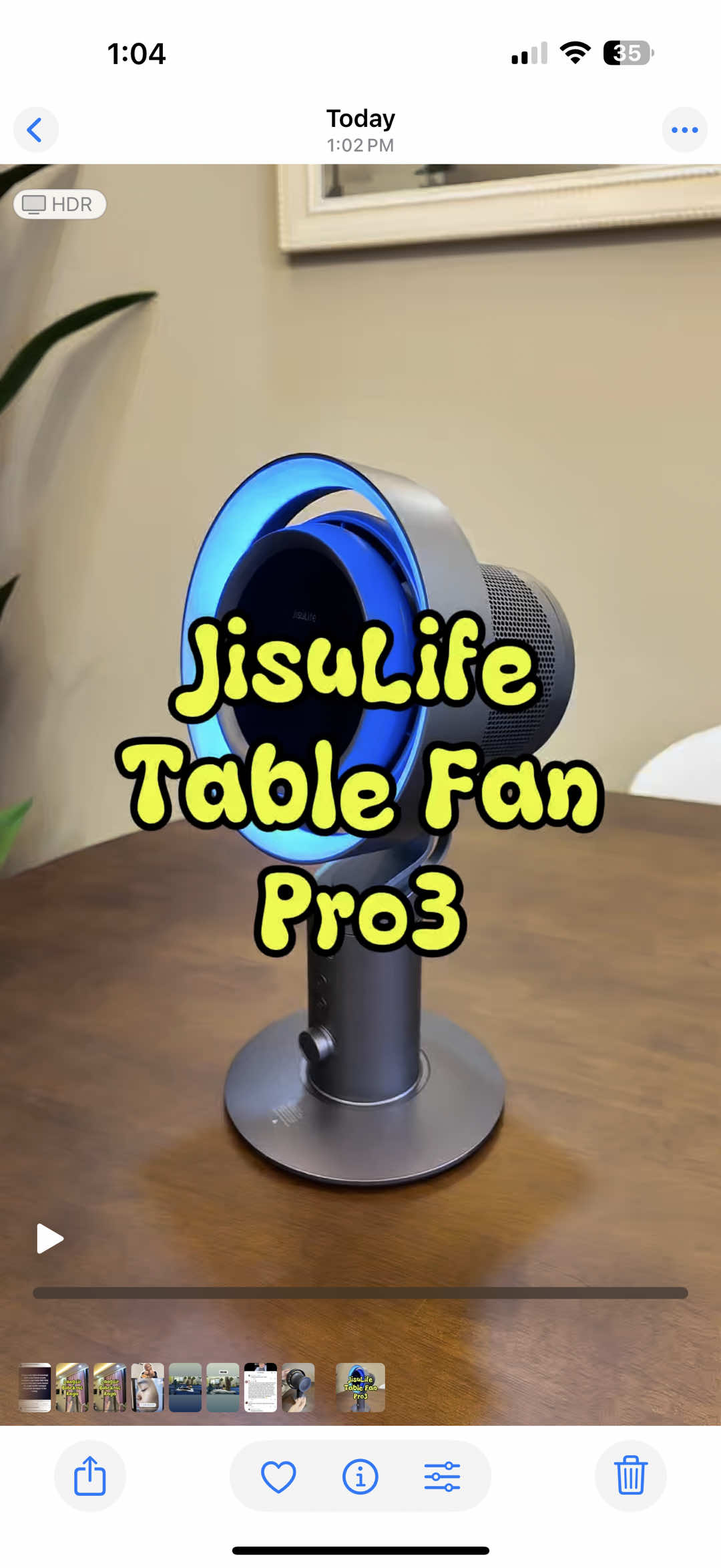 JisuLife highspeed table fan. Tanpa bilah, lebih selamat, capacity bateri besar, siap sekali dengan 18watt fast charging type C cable. Berbaloi beli, angin sejuk, angin bersih #jisulife #kipasmeja #kipas #kipasangin #kipasjisulife 