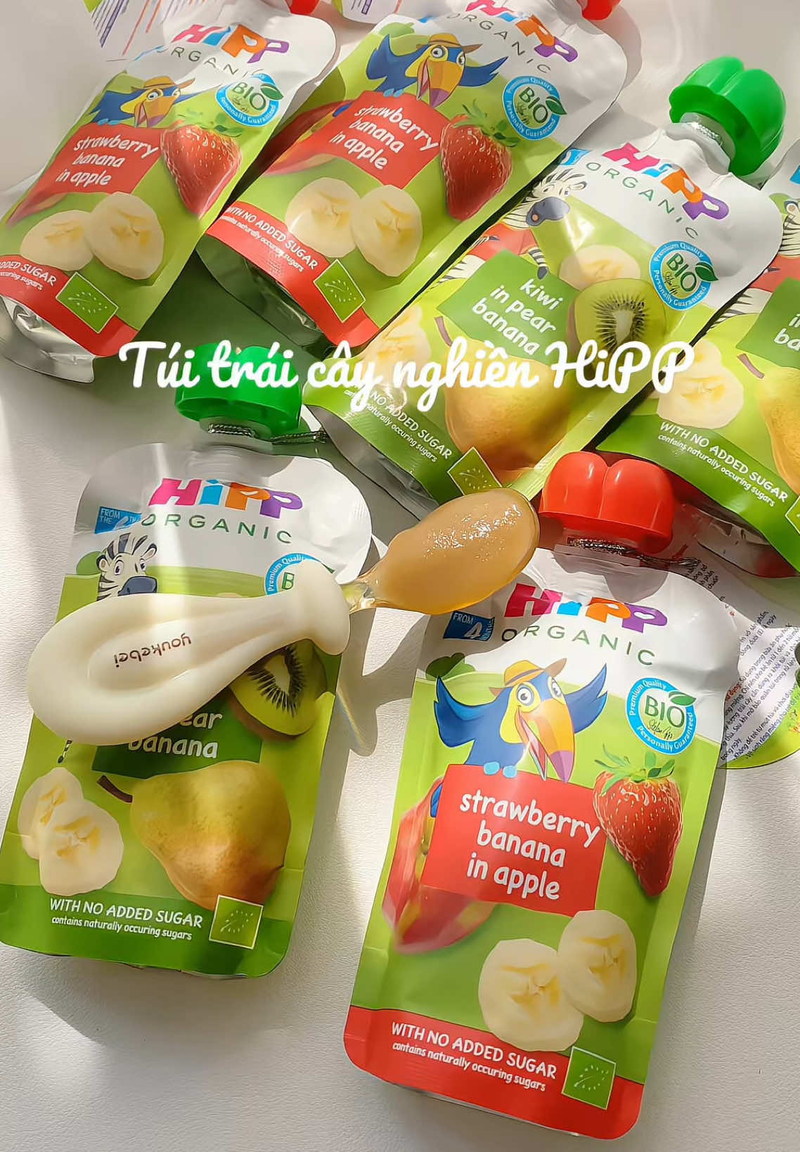 Trái cây nghiền vị dễ ăn lém #hipp #hipporganic #botandamhipporganic #tuitraicaynghienhipporganic 