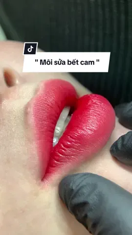 Môi sửa bết cam 🍊🍊🍊 #tưởngKhánhLinh #linhligg #phunmoideptaihanoi #phunmoitunhien #phunmoi  