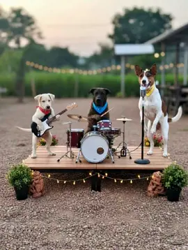 เมื่อหมา 3 ตัวรวมวง… เสียงฮาดังไปทั้งสนาม#แฟนต้า #รถถัง #สโนว์  #วงหมาสามสหาย #วงดนตรีลำบากหู 