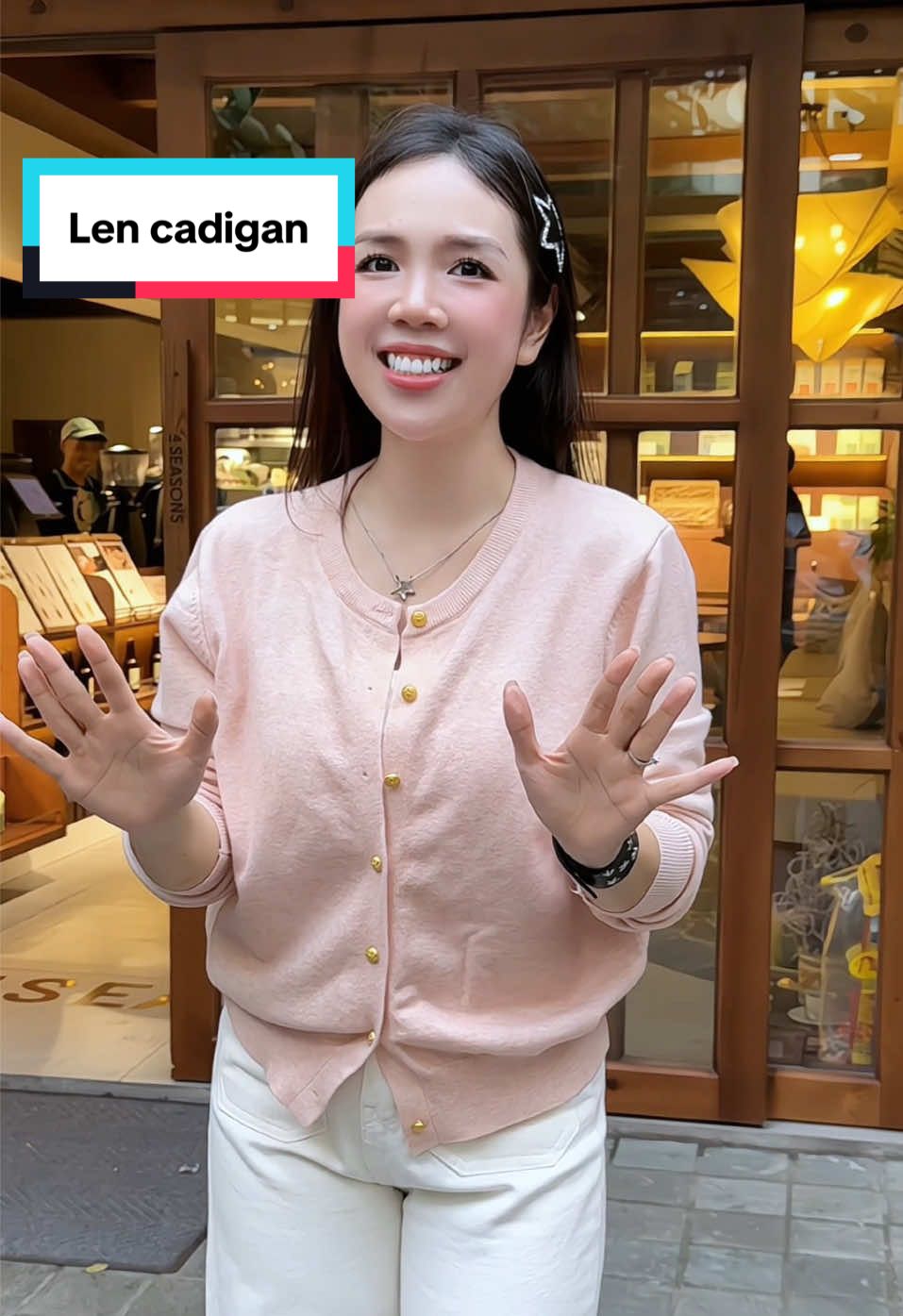 Áo len cadigan xinh xỉu #trangchoichang25 #thoitrangnu #thoitrang #cadiganlen #cadigan 