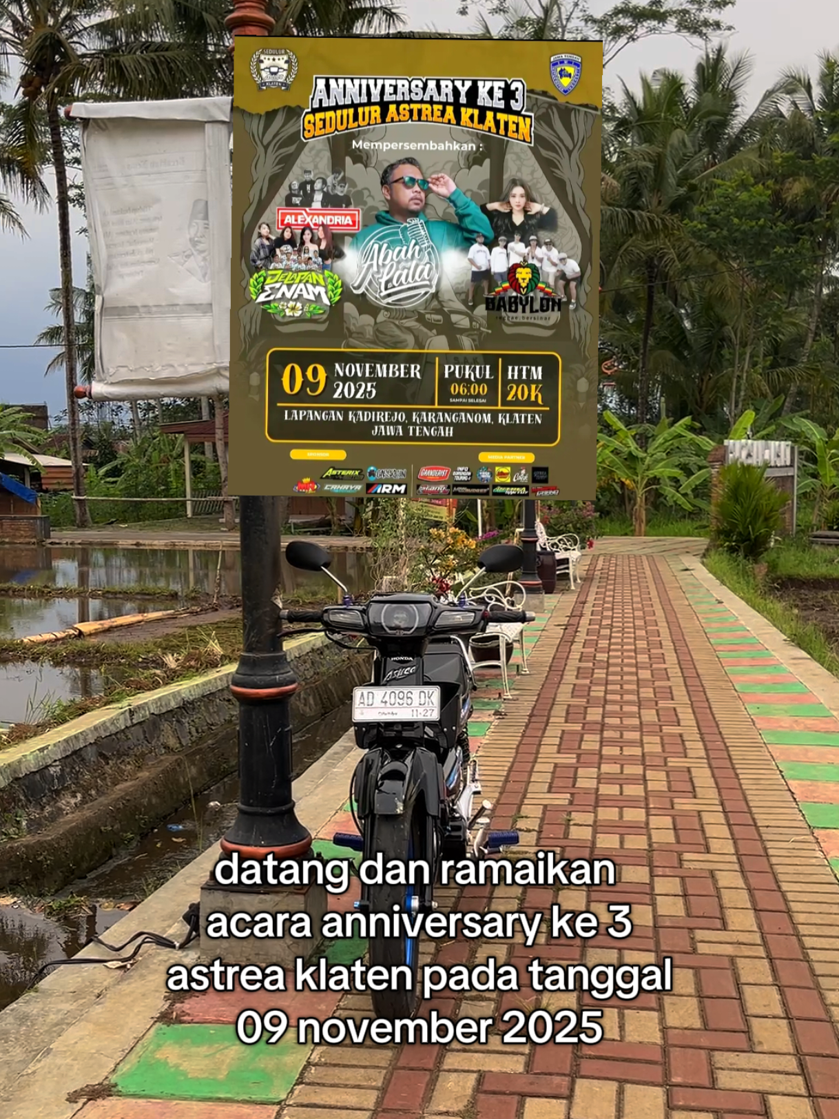 Kanggo dulur dulur seng budal ati - ati di prepare tenanan keperluane, tetep patuhi lalulintas🙏🙏🙌 izin tagg @itokgokil.sedep.m @sedulurastreaklaten  #astreaklaten #astreagrandindonesia #astreagrendsabit #astrea #astrea 