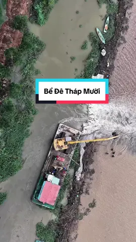 Nhiều con đê khu vực xã Hưng Thạnh - Thạnh Lợi cũ huyện Tháp Mười, Đồng Tháp đã vỡ sau cơn mưa tối hôm qua, bà con mình khổ nữa rồi 🥹   #muanuocnoi #lũlụt#luxentay #lúa🌾 #vtnnhaitrao 