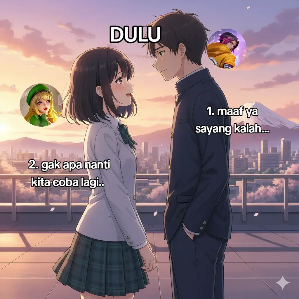 terimakasih ya udah buat aku merasa di cintai walaupun hanya sesaat, senang rasanya jika ingat pada saat itu ☺️. #pov #kisahinspirasi #mlbb #ai 