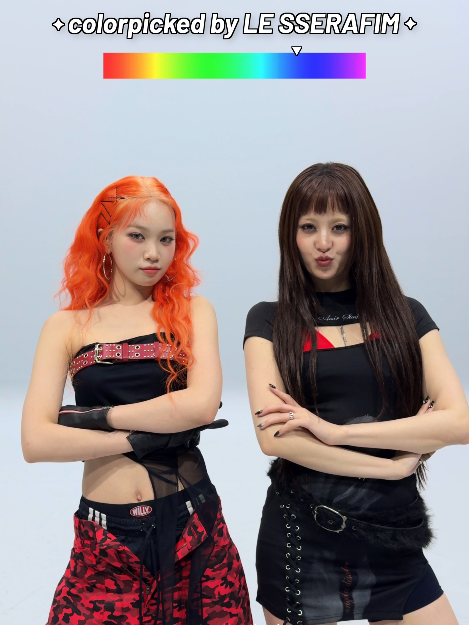 #EAT_IT_UP_SPAGHETTI 🍝 #ColorPicked by LE SSERAFIM #LE_SSERAFIM #SPAGHETTI #르세라핌 @le_sserafim #M2 #STUDIOCHOOM #스튜디오춤