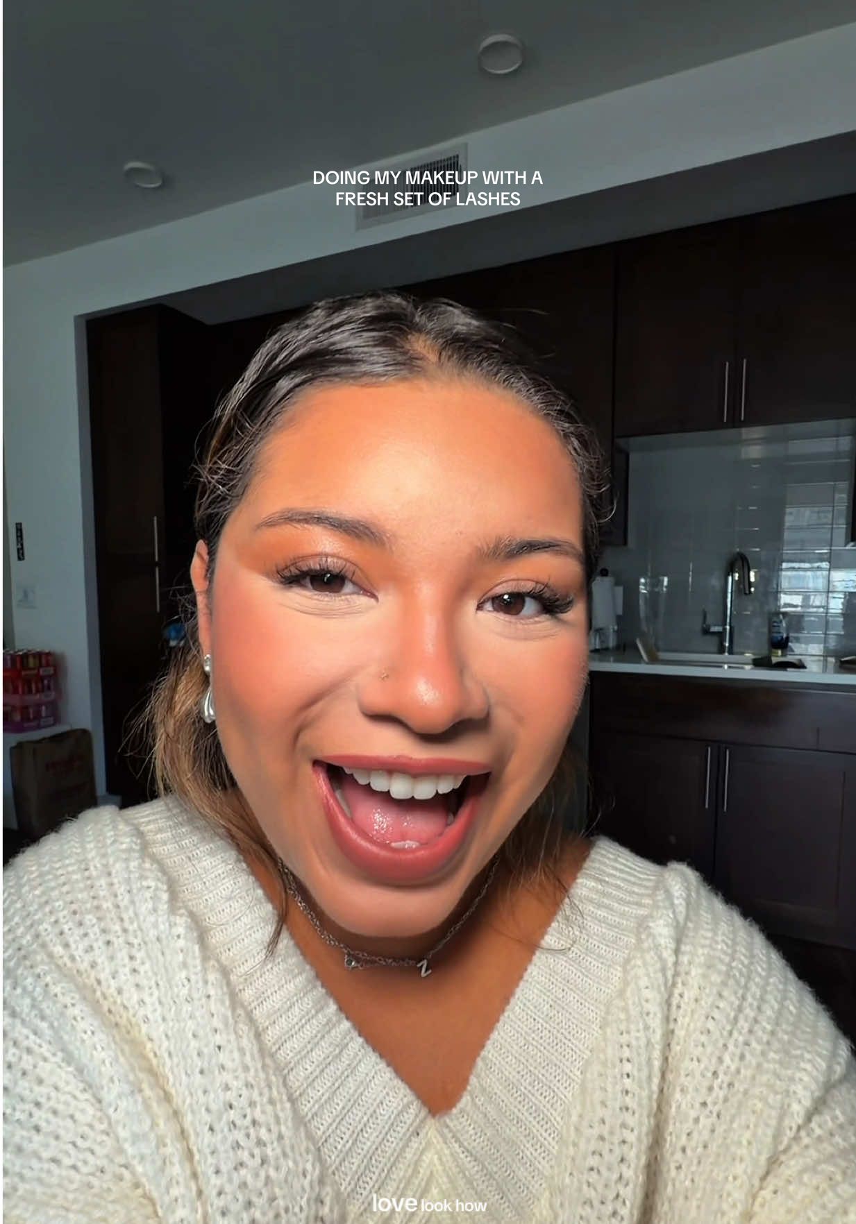 doing my makeup with a fresh set of wispy lashes by @Abby | AZ BRIDAL HMUA | LASHES ⭐️🤭😌🤏 products used: @byoma @e.l.f. Cosmetics @L’Oréal Paris @Milani Cosmetics @NYX Professional Makeup @Maybelline New York PH @LA COLORS Cosmetics @SKINDINAVIA  #azgirl #arizona #girlssupportinggirls #azlashartist #beauty 
