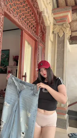 #widelegjeans #jeanswanita #jeansripped #fypシ゚ 