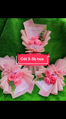 Mẫu cốt 3b nhũ 5 bông sáp ạ #Tiemhoaphutho #hoaxinh #cothoadep #hientiemhoa 