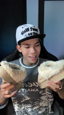 Dép lông đi sang mà ấm lắm nha