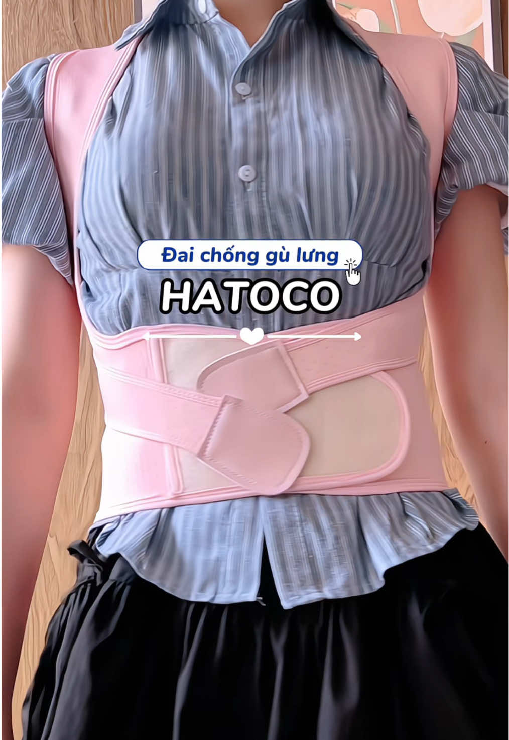 Đai chống gù lưng chân ái cho mấy bà ngồi làm việc nhiều mỏi lưng và s.ợ gù như tuiii nè #daichonggu #hatoco #daichonggulung #caithiendang #lamdep 