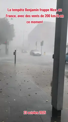 La tempête Benjamin frappe Nice, en France, avec des vents de 200 km/h en ce moment #nicefrance #france #tempetebenjamin #alpesmaritimes #tempete 