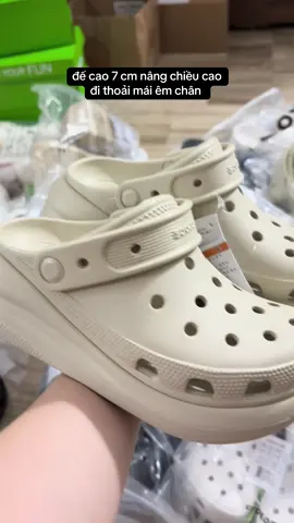 dép cross crush đế cao 7 cm êm chân nâng chiều cao #depcross #cross #crocs #depcrocs #depcaogotnu 