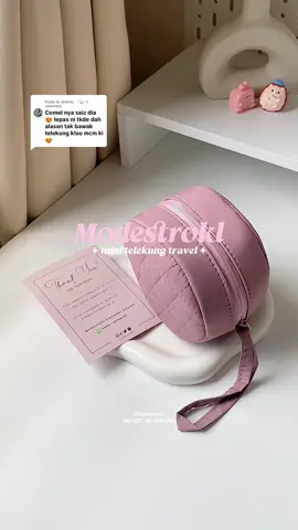 Replying to @akieraa ⋆.˚🦢⋆ Kecil tapi lengkap. My go-to telekung every time I travel 🕊️✨ Ringan, lembut & senang nak bawa ke mana-mana  ✈️  @MODESTRO ##YaraTelekungBimbit##telekungtravel #telekungmurah #telekungviral #modestroke 