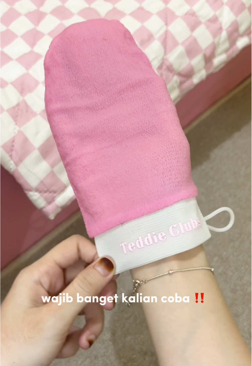 Exfoliating Gloves Teddy Clubs @Teddie Clubs  #ExfoliatingGloves #TeddyClubs #TeddieClubs #SarungTanganScrub #BathGloves 