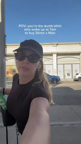 But it was worth it lol wearing the NikeSkims Shine mock neck tee and Drawcord 2” shorts in chocolate brown #skimsxnike #nikexskims 