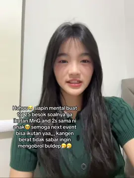 Siapin mental dulu buat tanggal 25 😭 soalnya ga ikut M&G sama doi @Catherina Vallencia 😩 semoga next event aku gak jadi penonton lagi ya 😭✨  Izin tipsal guys and have fun buat yang ikutan event besok🔥🔥 #erinejkt48 #catherinavallencia #2shotjkt48 #mngjkt48 