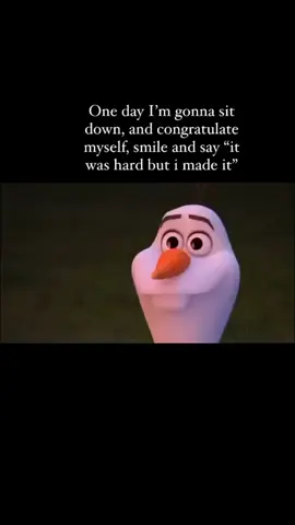 It was hard but I made it. #olaf #motivation #inspiration #fyp #viral 