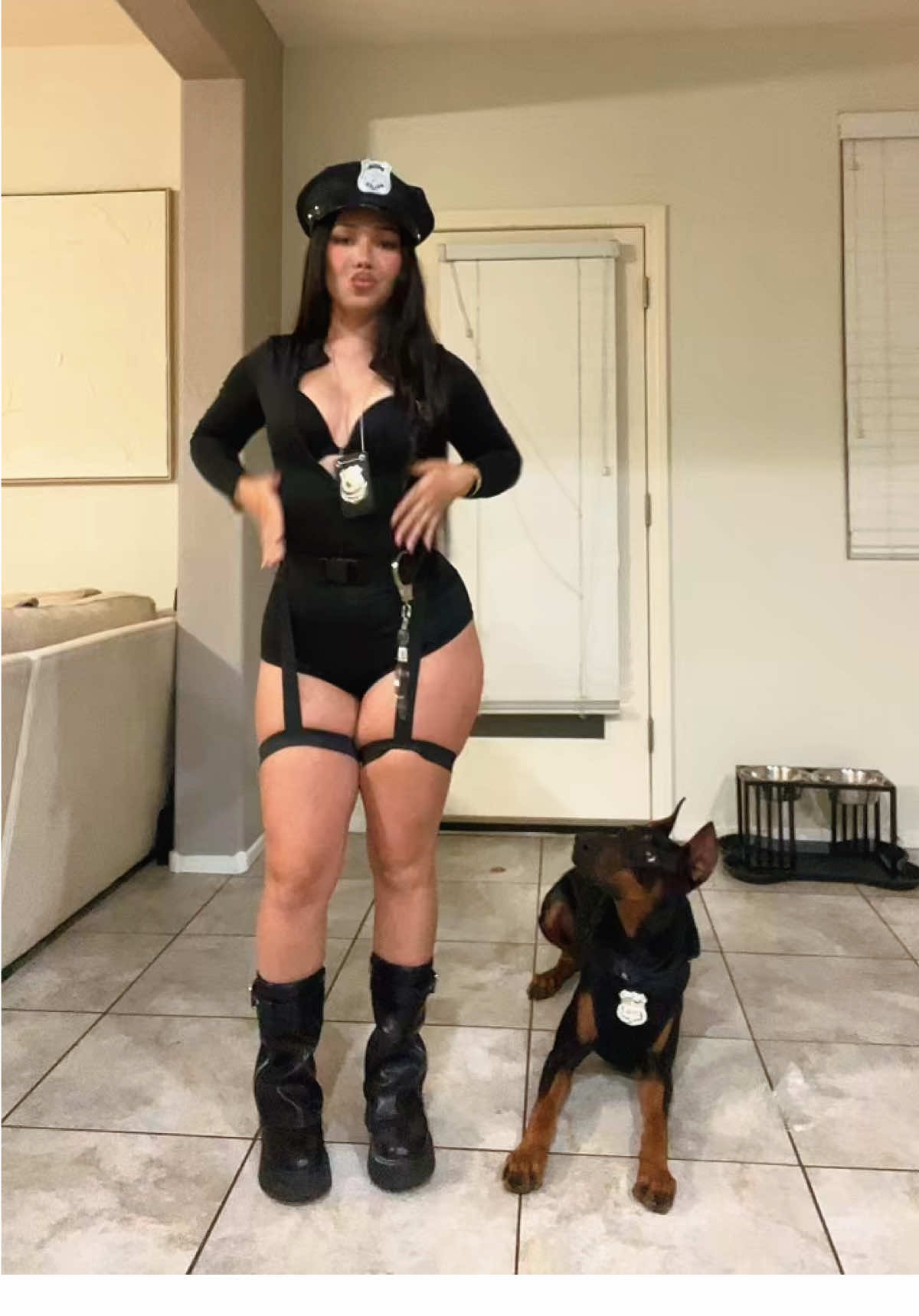 Drafts😂ik he tired of me rn #fyp #halloween #dobie #costumes 