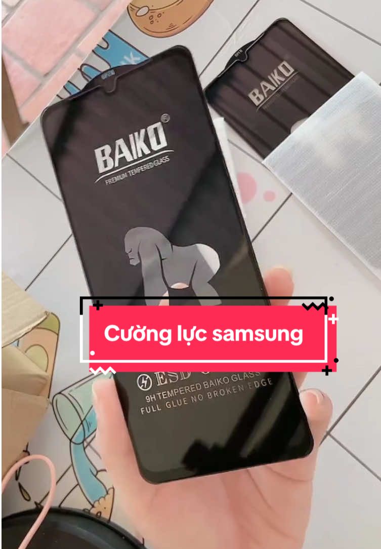 Cường lực baiko cho Samsung đây ạ #cuongluc #kinhcuongluc #phukiendienthoai #samsung #viral 