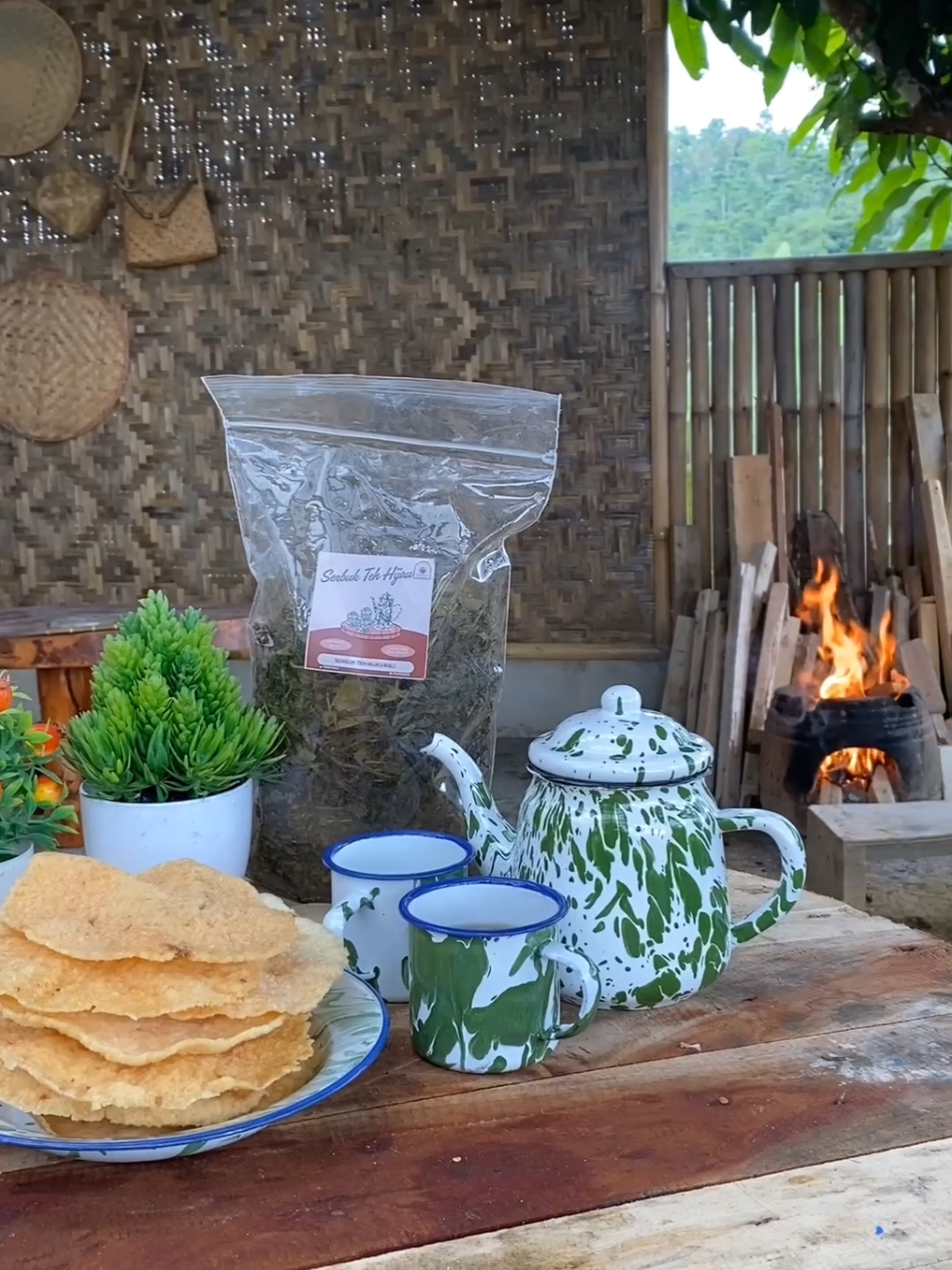 mendung +cuaca tiriss #pedesaan #masak #tehhijau 