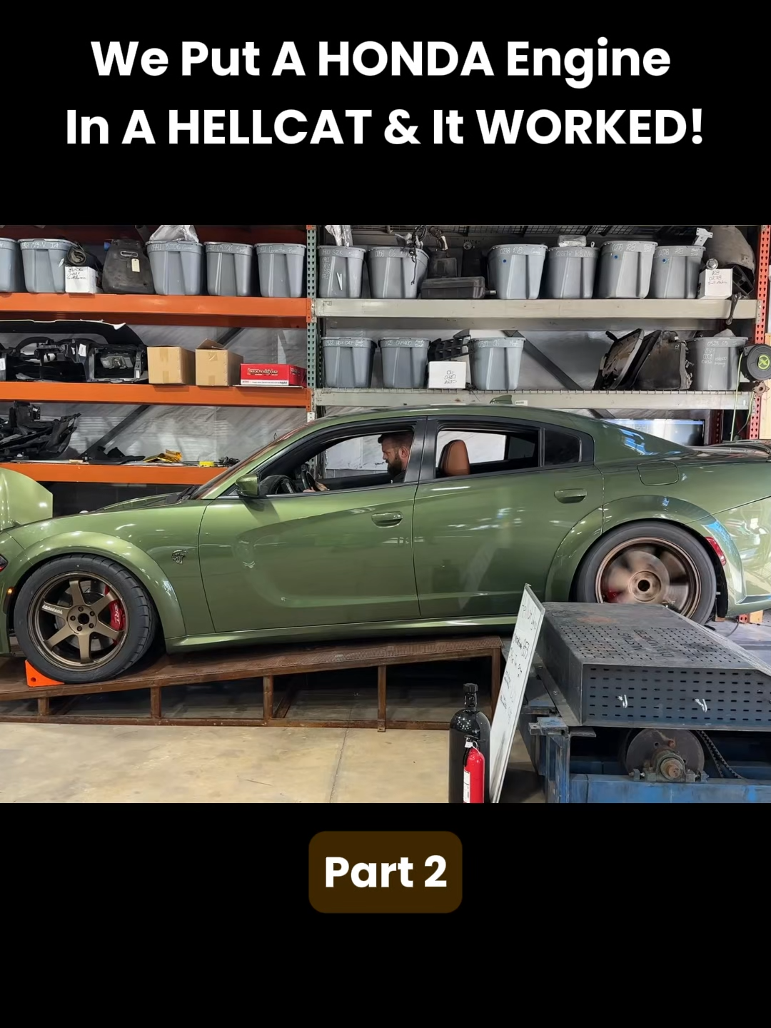 We Put A HONDA Engine In A HELLCAT & It WORKED! #scraplifelee #cars