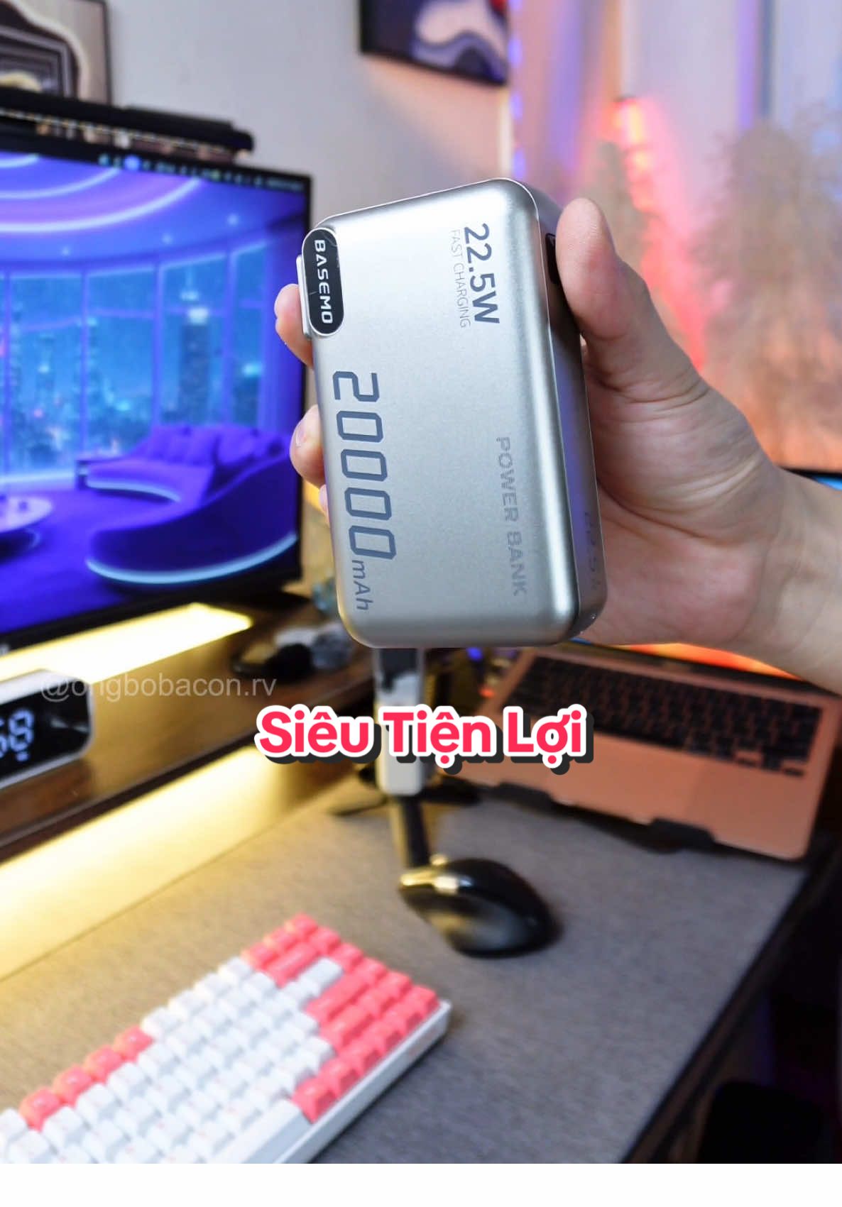 Sạc dự phòng siêu tiện lợi #ongbobaconreview #LearnOnTikTok 