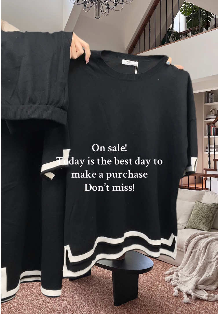 🤍🖤#tiktokshopcybermonday #tiktokshopblackfriday #tiktokshopcreatorpicks #fallfashion #twopieceset 