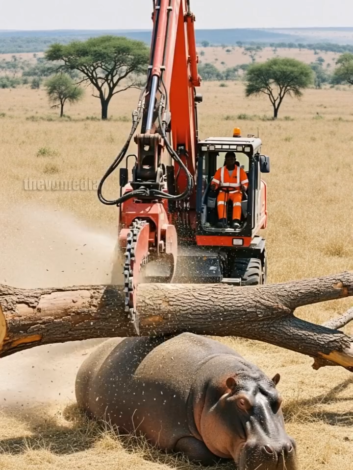 The ultimate display of human empathy! This man's immediate reaction to the hippo's danger is pure hero material. A stunning, high-stakes rescue caught on video. #Inspiration #AmazingAnimals #RescueMission #ViralShorts #Shorts#vumedia2025 #vumedia