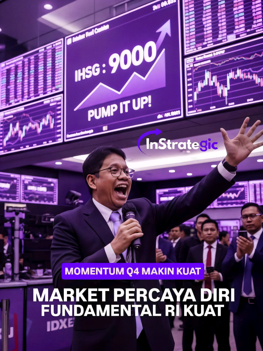 MENKEU PURBAYA : Asing Mulai Balik, IHSG Gas Menuju 9.000 AKHIR TAHUN? Purbaya Yudhi Sadewa menyatakan optimisme IHSG dapat menembus 9.000 akhir tahun — asumsi yang didorong oleh perbaikan likuiditas dan aliran modal masuk ke pasar modal. Data pendukung saat ini: Bank Indonesia menahan suku bunga (BI 4.75%) sementara sinyal arus modal dan stabilitas rupiah mulai memperbaiki sentimen pasar. Selain itu, kebijakan fiskal dan paket stimulus pemerintah dipandang menambah likuiditas Q4 yang dapat mendukung kenaikan indeks. #purbaya #fyp #stockwise #andryhakim #menkeupurbaya 
