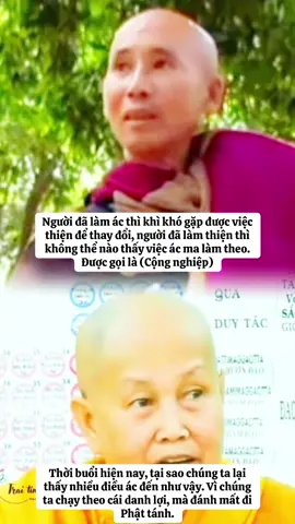 Nhân quả không sai chạy, chúng ta hãy nhớ điều này.