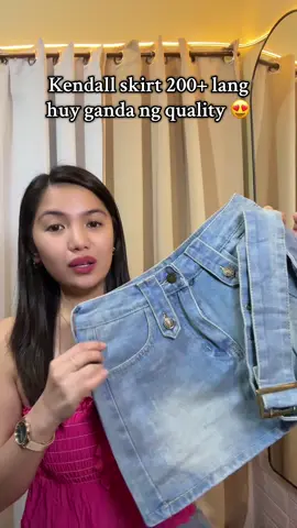 Huy ang ganda at mura pa #denimskirt #skirt #kendallskirt 
