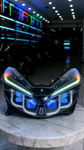 Set Baru Full Lampu Kepala AYOTO | merek 125-150 dgn 4 metrix beam ganda  90 watt |  LED SEIN Running sistem premium plug and play. #modifikasimotor #variomodifikasi #ledprojector #fyp 