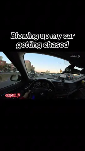 Car folded under no pressure, what is he scared of a lil SUV chasin em LOCK IN😂🤦🏽‍♂️ #chase #breakdown #checkengine #drivetrain #bmwlife                       (Made with AI) Repost: Orginal got muted 