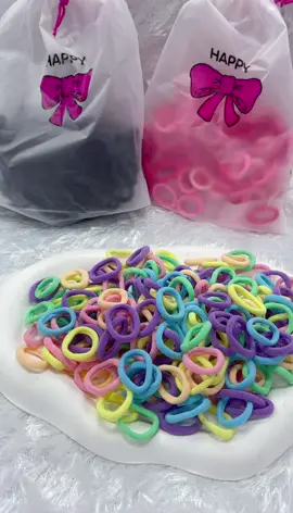 Elastic Hair RopeCandy Rubber Band #fyp #highlight #rubberband 