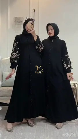 MasyaAllah Abaya Aqilla Black Premium 😍😍