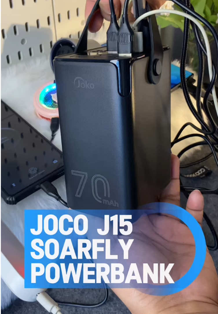 JOKO J15 POWERBANK NI #soarfly na pang PAMILYA!. Kaya ang 6-8 devices multiple charge at the same time. Small Portable Heavy duty at pang ALL TYPE OF FAMILY GATHERING na Powerbank!.   #powerbank  #powerbankfastcharging  #fastchargingpowerbank  #fyp  