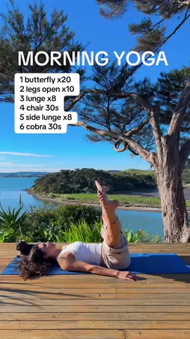 10 min morning yoga to release tention and improve posture ☀️#yoga 