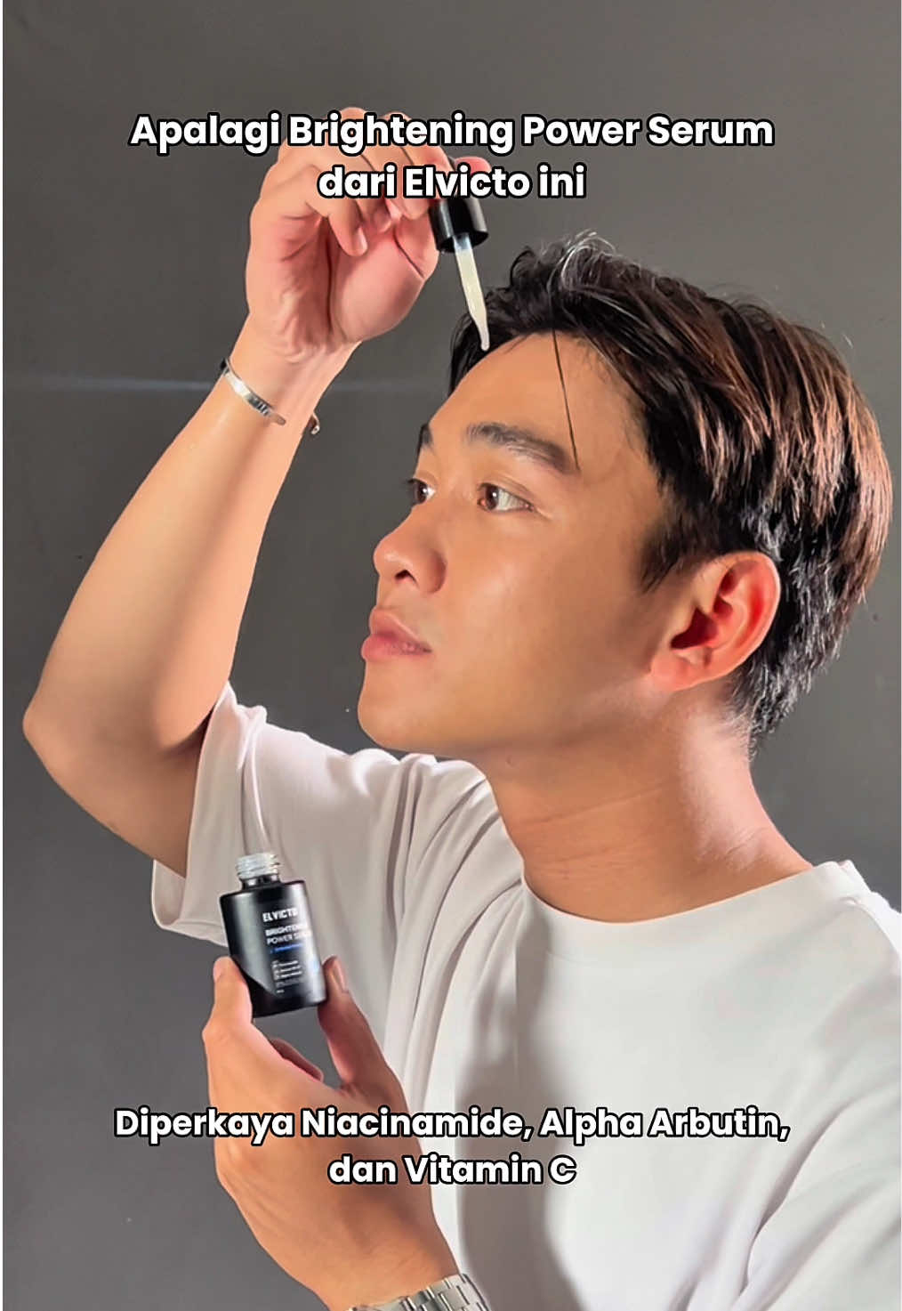 Skincare yang paling cepat mencerahkan itu ada di serum. Apalagi Brightening Power Serum ini bang bro. Gas check out dan cobain😎 #elvicto #elvictoid #SkincareCowok #skincarelokal #pastiganteng 