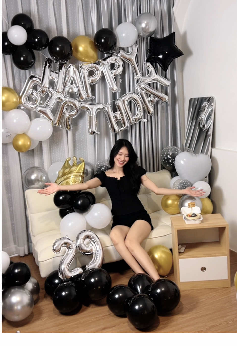 Lần đầu decor sinh nhật cho anh bạn thân với set bong bóng, quá là mê 🥰🥰🤩🤩 