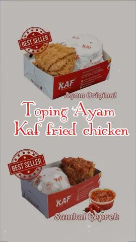 saa pusing mau pilih toping yang mana... soalnya semuanya enak 😭😭 #CapCut ##ayamkaf #kaffriedchicken #kulinerindonesia 