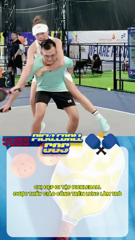 CHỊ ĐẸP ĐI TẬP PICKLEBALL LÊN CẢ LƯNG THẦY GIÁO LÀM TRÒ KHIẾN CHỒNG TỨC ĐIÊN #pickleball #pickleballlife #pickleballhighlights #fyp #viral 