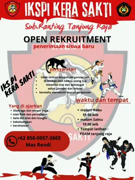 OPEN REKRUITMENT  penerimaan siswa baru #ikspikerasakti_gantengcantik #pasker_indonesia1980 #ikspikerasakti_1980 #pusat_madiun #ikspi_kerasakti1980