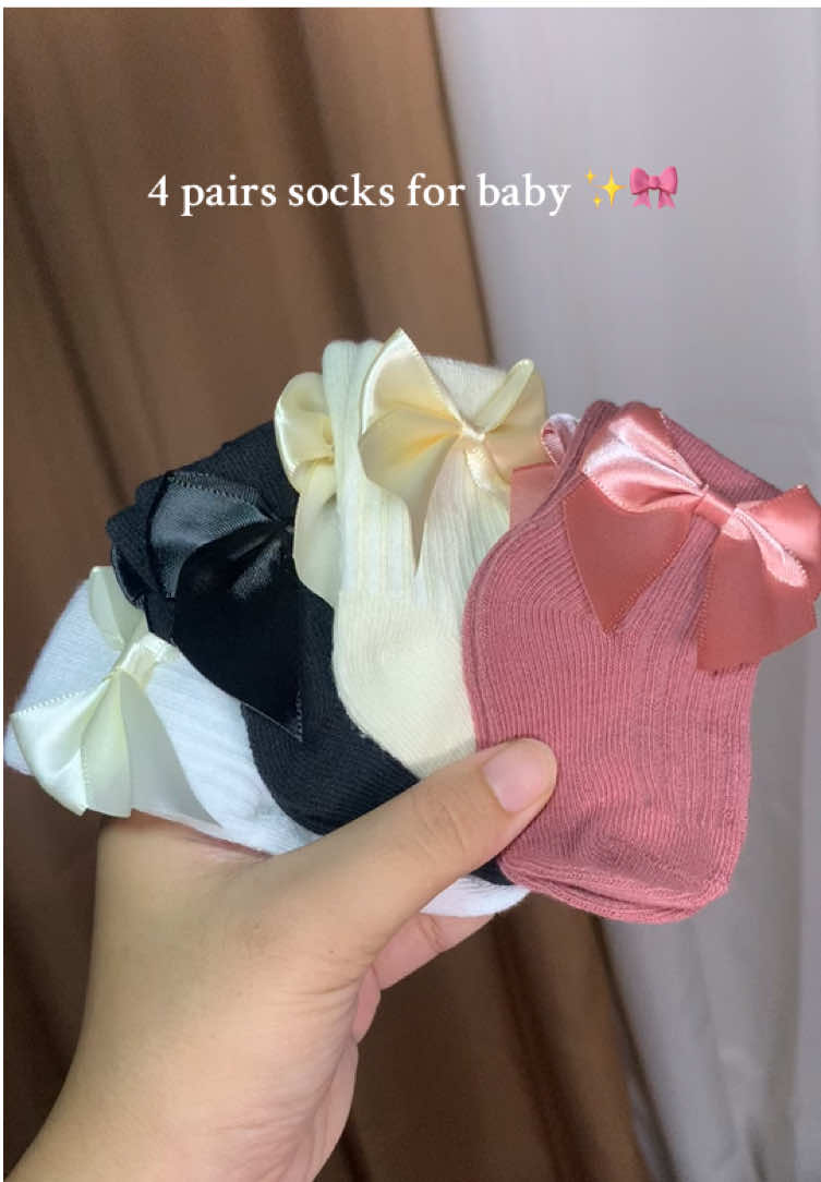 4 pairs baby socks  #socks #babysocks #socksforbaby #babyessentials 